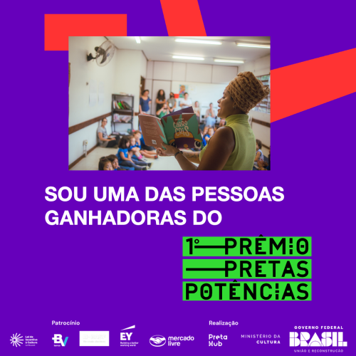 Ganhadora do prêmio pretas potências